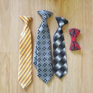 Bundle of boy ties and bow tie